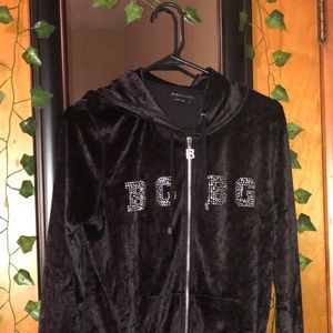 Black Valore tracksuit top BCBG women’s L y2k